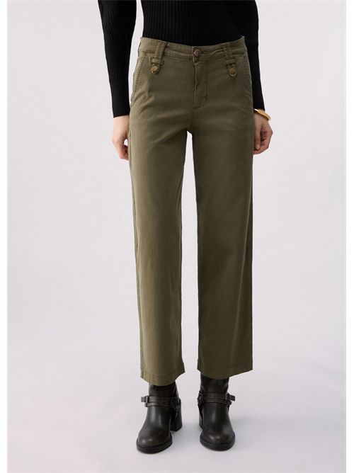 Pantaloni flare cropped